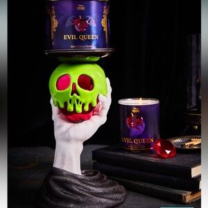 New Bath & Body Works Disney Villains Evil Queen Poison Apple Candle Holder